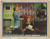 8z272 DEAD RINGER LC #7 1964 great FX image of Bette Davis holding a gun to Bette Davis' head!
