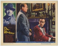 8z275 DEAR MURDERER LC #4 1948 Eric Portman w/gun at man's back, English film noir!