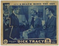 8z284 DICK TRACY chapter 4 LC 1937 man offers five cigars to Ralph Byrd, Death Rides the Sky!