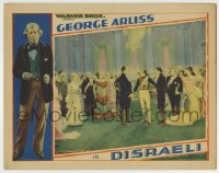 8z288 DISRAELI LC 1929 George Arliss as the Jewish English Prime Minister at fancy gathering!