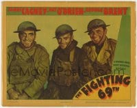 8z323 FIGHTING 69th LC 1940 best portrait of James Cagney, Pat O'Brien & George Brent in uniform!