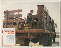 8z336 FIVE EASY PIECES int'l LC #1 1970 great image of Jack Nicholson playing piano on a truck!