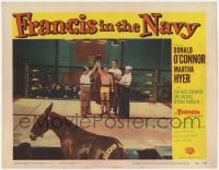 8z351 FRANCIS IN THE NAVY LC #4 1955 Donald O'Connor in boxing ring with youngest Clint Eastwood!