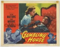 8z361 GAMBLING HOUSE LC #7 1951 close up of Terry Moore taking care of wounded Victor Mature!