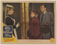 8z364 GASLIGHT LC 1944 Joseph Cotten & Dame May Whitty look at maid Angela Lansbury!
