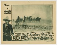 8z380 GORDON OF GHOST CITY chapter 6 LC 1933 Buck Jones on his white horse rides with covered wagon!