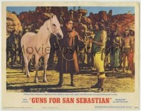 8z396 GUNS FOR SAN SEBASTIAN LC 1968 Anthony Quinn gives white stallion to Native American leader!