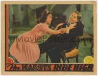 8z402 HARDYS RIDE HIGH LC 1939 Ann Rutherford doesn't believe Mickey Rooney was with a chorus girl!
