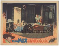 8z418 HIDDEN GOLD LC 1932 creepy guy kidnaps Judith Barrie while Tom Mix is fast asleep!