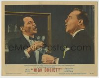 8z419 HIGH SOCIETY LC #3 1956 c/u of Frank Sinatra & Bing Crosby singing together for 1st time!