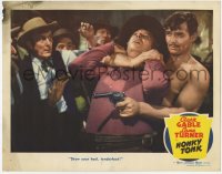 8z430 HONKY TONK LC 1941 barechested Clark Gable with gun takes man hostage to escape a sitaution!