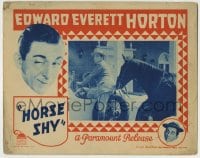 8z434 HORSE SHY LC 1928 Edward Everett Horton tries to overcome his fear of horses!