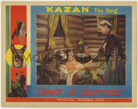 8z474 JAWS OF JUSTICE LC 1933 Kazan the German Shepherd in main scene & border art!