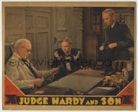 8z478 JUDGE HARDY & SON LC 1939 Lewis Stone tells couple he'll try to help them keep their home!