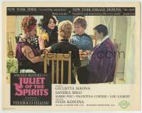 8z480 JULIET OF THE SPIRITS LC 1965 Federico Fellini's Giulietta degli Spiriti, 5 women at table!