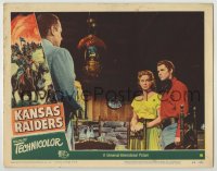 8z484 KANSAS RAIDERS LC #8 1950 Audie Murphy as Jesse James with Marguerite Chapman & Brian Donlevy!