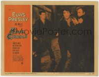 8z490 KING CREOLE LC #1 1958 c/u of troubled tough Elvis Presley fighting in alley with Vic Morrow!