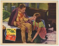 8z504 LADIES IN LOVE LC 1936 pretty Janet Gaynor helps Alan Mowbray put on his slippers!