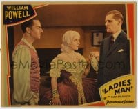 8z505 LADIES' MAN LC 1931 Gilbert Emery confronts Olive Tell & her lover, suave William Powell!