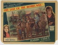 8z519 LAST OF THE MOHICANS chapter 1 LC 1932 Harry Carey & Edwina Booth, Wild Waters!
