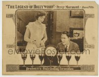 8z522 LEGEND OF HOLLYWOOD LC 1924 Zasu Pitts looks down at worried Percy Marmont, cool border!