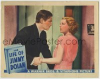 8z527 LIFE OF JIMMY DOLAN LC 1933 close up of Douglas Fairbanks Jr. grabbing Loretta Young!