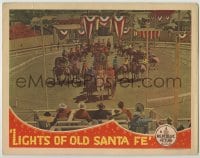 8z532 LIGHTS OF OLD SANTA FE LC 1944 cool far shot of Roy Rogers, Dale, Trigger & Gabby at rodeo!