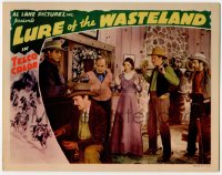 8z559 LURE OF THE WASTELAND LC 1939 bad guys hold people at gunpoint while they rob the safe!