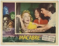 8z563 MACABRE LC #4 1958 William Castle, Jacqueline Scott, Ellen Corby, Christine White, Besser art!