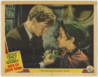 8z594 MEN OF BOYS TOWN LC 1941 c/u of Mickey Rooney wanting to know where Darryl Hickman got cash!