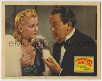 8z625 MURDER OVER NEW YORK LC 1940 great close up of Sidney Toler as Charlie Chan & Joan Valerie!