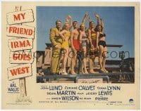 8z630 MY FRIEND IRMA GOES WEST LC #4 1950 Dean Martin & Jerry Lewis with top stars in swimsuits!