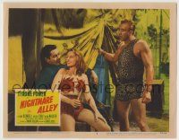 8z650 NIGHTMARE ALLEY LC #5 R1955 Tyrone Power with sexy carnival girl Coleen Gray & Mike Mazurki!