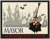 8z651 NIGHTMARE BEFORE CHRISTMAS LC 1993 Tim Burton, Disney, great cartoon image of the Mayor!