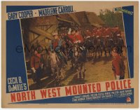 8z656 NORTH WEST MOUNTED POLICE LC 1940 Texas Ranger Gary Cooper & Mountie Preston Foster on horses!