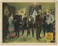 8z664 OKLAHOMA SHERIFF LC 1930 cowboy Bob Steele catches the bad guy in a room full of people!