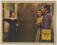 8z674 ORCHESTRA WIVES LC 1942 c/u of George Montgomery, Lynn Bari & Ann Rutherford in doorway!
