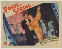 8z691 PARIS IN SPRING LC 1935 romantic close up of Mary Ellis & Tullio Carminati on stairs!