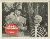 8z698 PICTURE MOMMY DEAD LC #6 1966 Martha Hyer stares at disfigured Maxwell Reed with falcon!