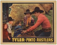 8z700 PINTO RUSTLERS LC 1936 cowboy hero Tom Tyler ties up bad guys with his lasso!