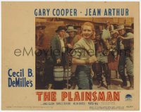 8z704 PLAINSMAN LC #3 R1946 scared men watch Jean Arthur as Calamity Jane holding whip!