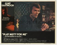 8z707 PLAY MISTY FOR ME LC #8 1971 close up of star/director Clint Eastwood sitting at bar!