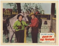 8z718 QUICK ON THE TRIGGER LC #2 1948 Charles Starrett as The Durango Kid, Smiley Burnette!