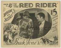 8z732 RED RIDER chapter 15 LC 1934 great image of Buck Jones with man holding censored gun!