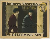 8z733 REDEEMING SIN LC 1929 sexy Dolores Costello sneaking around with Conrad Nagel!