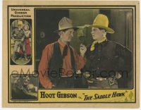 8z766 SADDLE HAWK LC 1925 great close up of Hoot Gibson staring at old man with cigarette!
