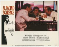 8z783 SCARFACE LC #4 1983 great c/u of Al Pacino as Tony Montana with cigar in nightclub!