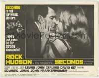 8z794 SECONDS LC #8 1966 best c/u of Rock Hudson & pretty Salome Jens, John Frankenheimer classic!