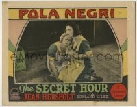 8z798 SECRET HOUR LC 1928 angry waitress Pola Negri kneeling on floor giving water to sick woman!