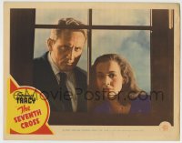 8z805 SEVENTH CROSS LC #8 1944 Spencer Tracy & Signe Hasso at window, directed by Fred Zinnemann!